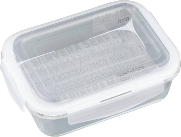FIXA Glasmatlåda med lock 1 L