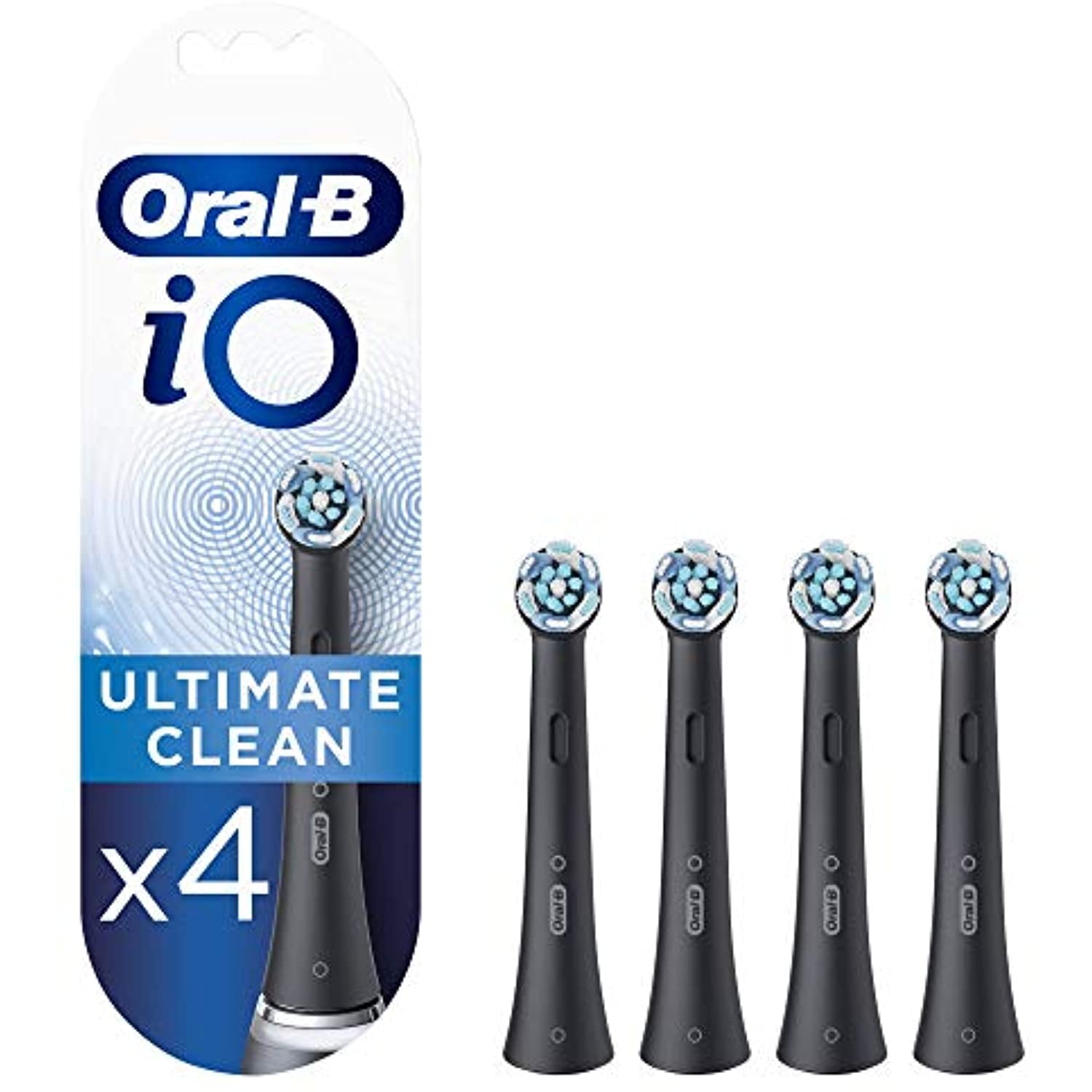 Oral-B iO Ultimate Clean borsthuvuden – svart, 4-pack – produktbild 3