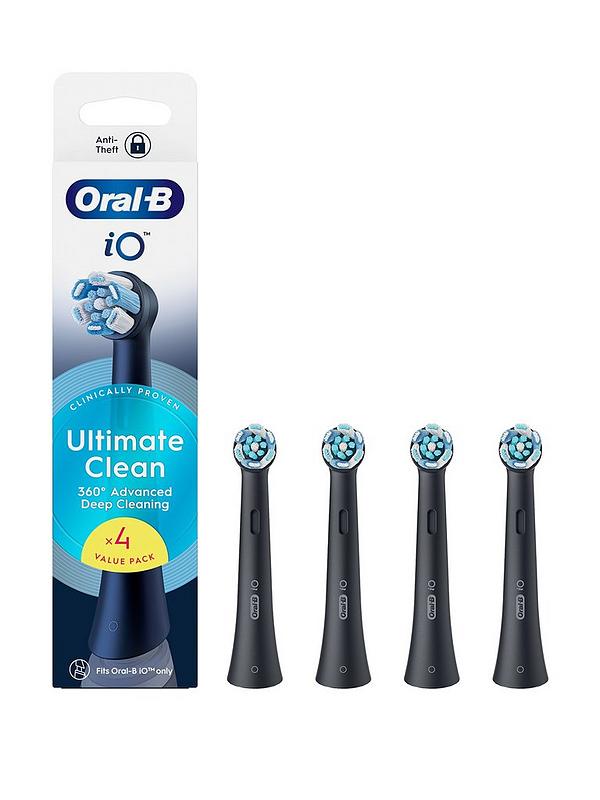 Oral-B iO Ultimate Clean borsthuvuden – svart, 4-pack – produktbild 4