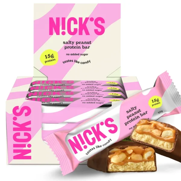N!CK’S Protein Bar Salty Peanut – 12 × 50 g