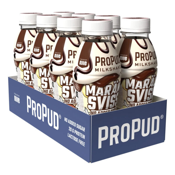 ProPud Milkshake Marängsviss – 8 × 330 ml (8 flaskor)