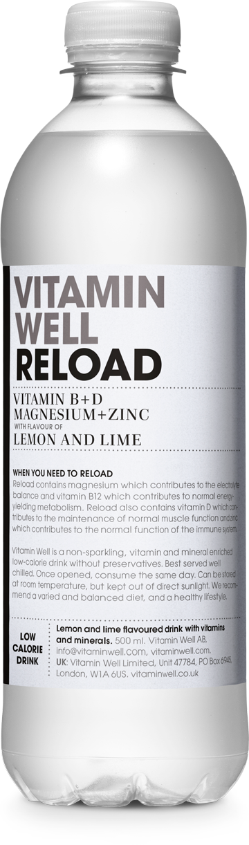 Vitamin Well Reload citron och lime 500 ml