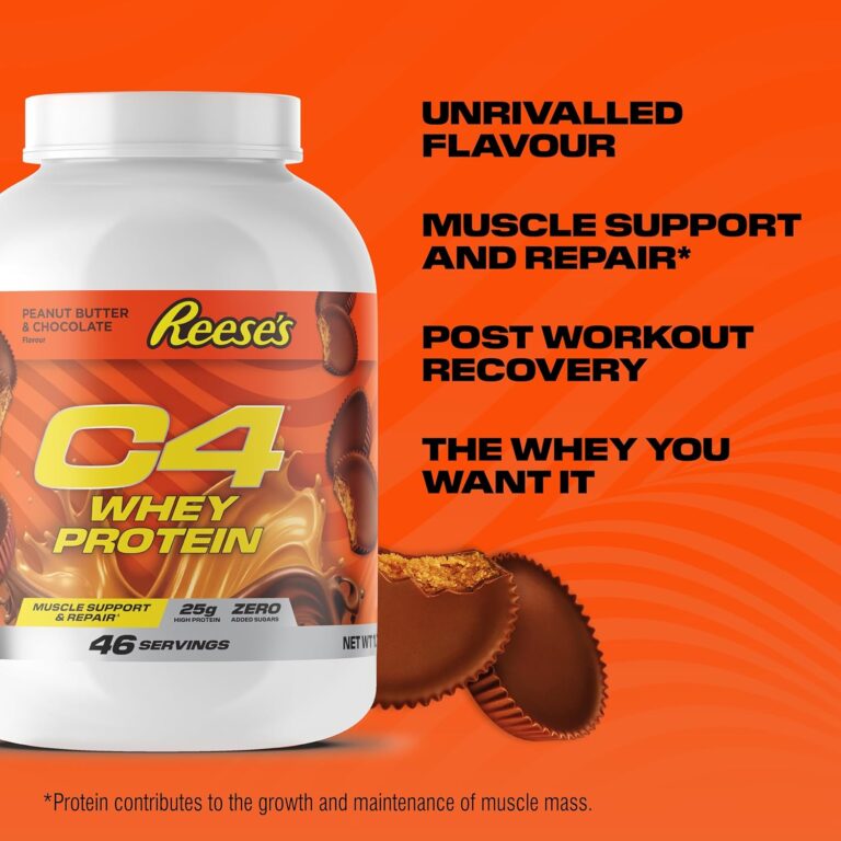C4 Whey Reese's Peanut Butter Cup – produktfördelar