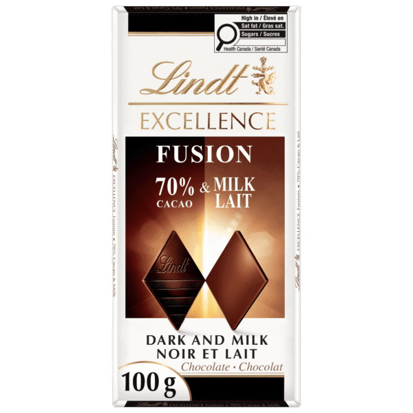 Lindt Excellence Fusion 70% & Milk 100 g